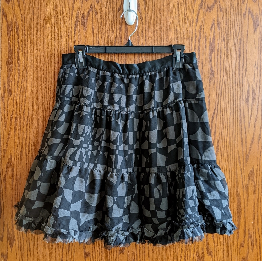 Essentiel 100% Silk Tiered Skirt 38